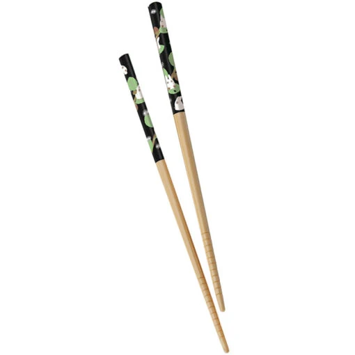Totoro Green Leaves Bamboo Chopsticks - Image 2