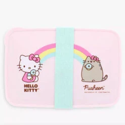 Hello Kitty X Pusheen Lunch Box With Cutlery -Sweet Stationery Store 2hkpusheen