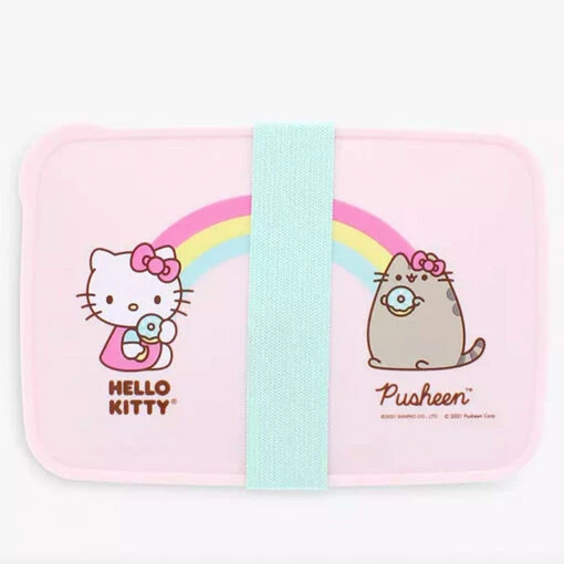 Hello Kitty X Pusheen Lunch Box With Cutlery - Image 2