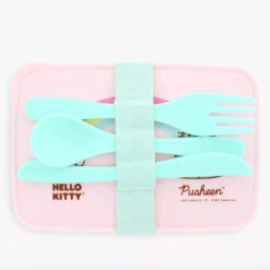 Hello Kitty X Pusheen Lunch Box With Cutlery -Sweet Stationery Store 3hkpusheen