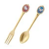 Sanrio Retro Cafe Dessert Spoon & Fork Set -Sweet Stationery Store 4550337135952 fd9e451fca5c07fc063c5ec2dd4bdd25 26996