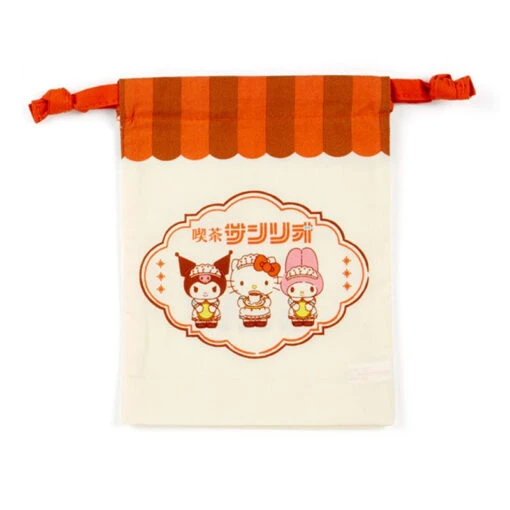 Sanrio Retro Cafe Drawstring Pouch Set - Image 3