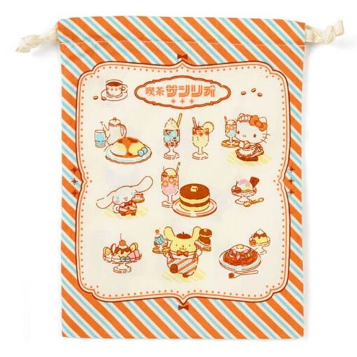 Sanrio Retro Cafe Drawstring Pouch Set - Image 2