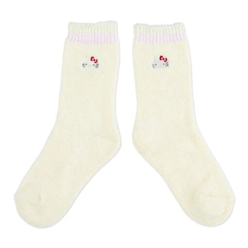 Sanrio Characters Crew Embroidered Face Socks - Image 2