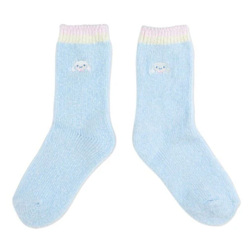 Sanrio Characters Crew Embroidered Face Socks - Image 3