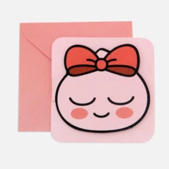 Kakao Friends Face Cutout Greeting Card -Sweet Stationery Store 8809645631103 01