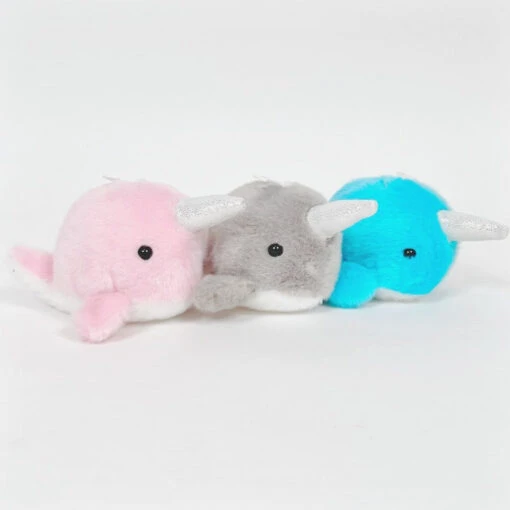 Aurora Bubbly Narwhal With Sound Assortment Plush