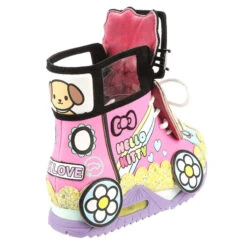 IRREGULAR CHOICE A World Of Happiness High Top Trainers -Sweet Stationery Store a377IC