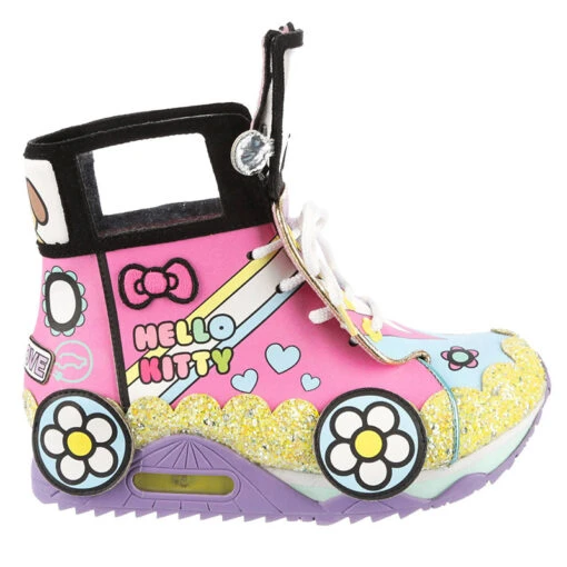 IRREGULAR CHOICE A World Of Happiness High Top Trainers - Image 2