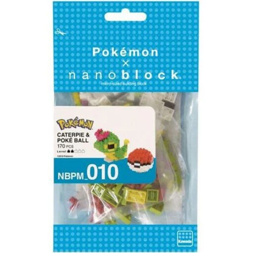 POKEMON Caterpie & Pokeball Nanoblock Kit