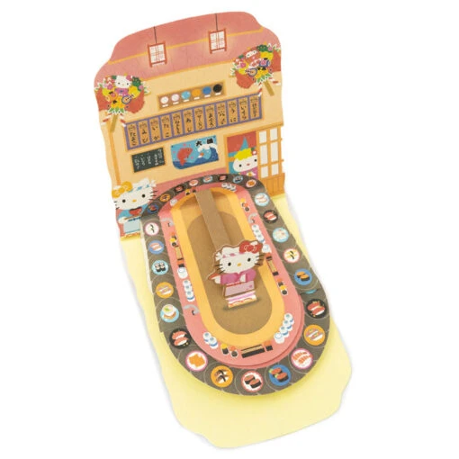 SANRIO Hello Kitty Conveyor Belt Sushi Greeting Card - Image 2