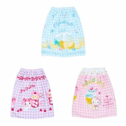 Sanrio Kids Gingham 60cm Wrap Towel