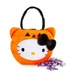 Sanrio Halloween Glow-in-the-Dark Plush Basket -Sweet Stationery Store hkb b3
