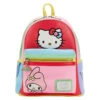 LOUNGEFLY Hello Kitty And Friends Color Block Mini Backpack -Sweet Stationery Store hkbackpackcolorblock