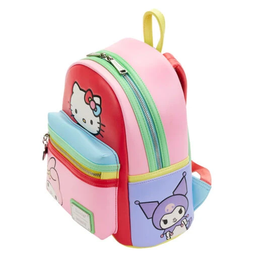 LOUNGEFLY Hello Kitty And Friends Color Block Mini Backpack - Image 4