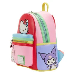 LOUNGEFLY Hello Kitty And Friends Color Block Mini Backpack -Sweet Stationery Store hkbackpackcolorblock3