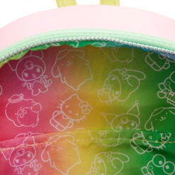 LOUNGEFLY Hello Kitty And Friends Color Block Mini Backpack -Sweet Stationery Store hkbackpackcolorblock7