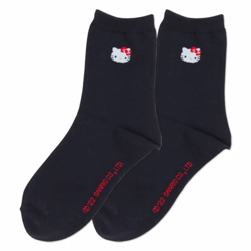Sanrio Characters Minimal Face Crew Adult Socks - Image 2