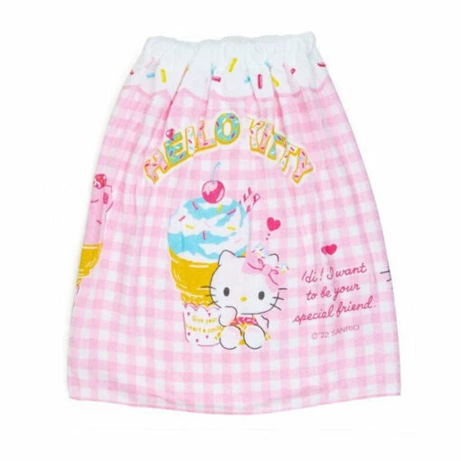 Sanrio Kids Gingham 60cm Wrap Towel - Image 2
