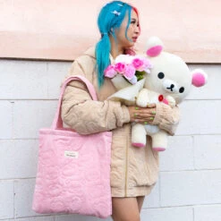 Korilakkuma JapanLA Quilted Tote Bag -Sweet Stationery Store korilakkumatote1