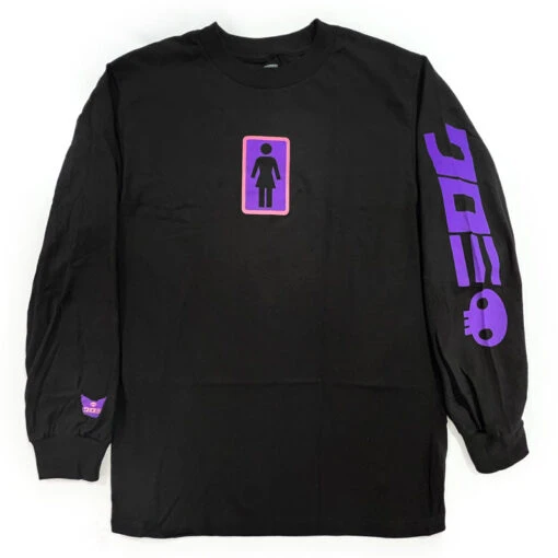 Girl X Sanrio Tokyo Speed Black Kuromi Long Sleeve - Image 2