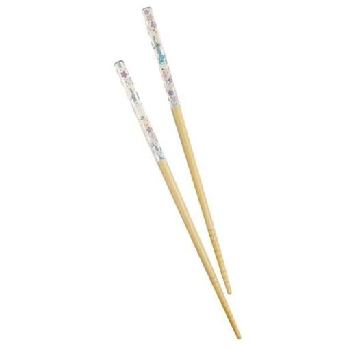 Totoro Purple Flowers Bamboo Chopsticks - Image 2