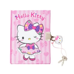 SANRIO Hello Kitty Girly Ribbon Locking Diary