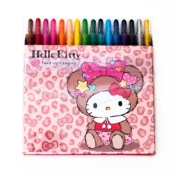 SANRIO Hello Kitty Lovely Bear Twist-Up Crayon Set