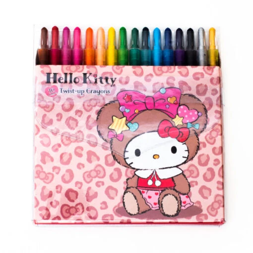 SANRIO Hello Kitty Lovely Bear Twist-Up Crayon Set