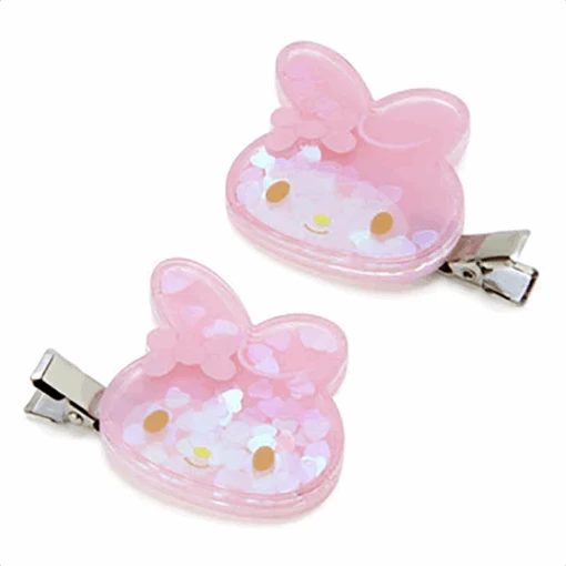 Sanrio Character Face Sparkle Bangs Clip Set - Image 5