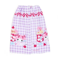 Sanrio Kids Gingham 60cm Wrap Towel -Sweet Stationery Store mmginghamback