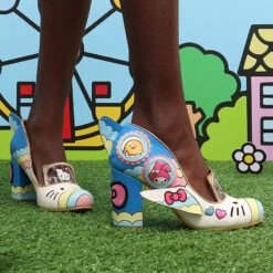 IRREGULAR CHOICE It's Time To Have Fun Heels -Sweet Stationery Store pane2IC