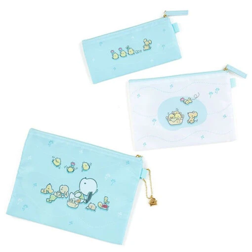 SANRIO Pochacco Spring 3 Piece Flat Pouch Set - Image 2