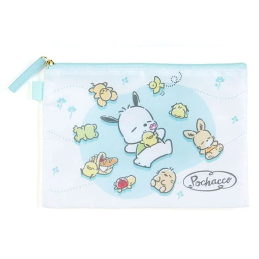 SANRIO Pochacco Spring 3 Piece Flat Pouch Set - Image 4