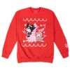 My Melody And Kuromi JapanLA Holiday Sweatshirt -Sweet Stationery Store redsweatshirt