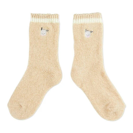 Sanrio Characters Crew Embroidered Face Socks - Image 5