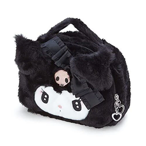 Sanrio Secret Melokuro Fluffy Die-Cut Pouch - Image 2