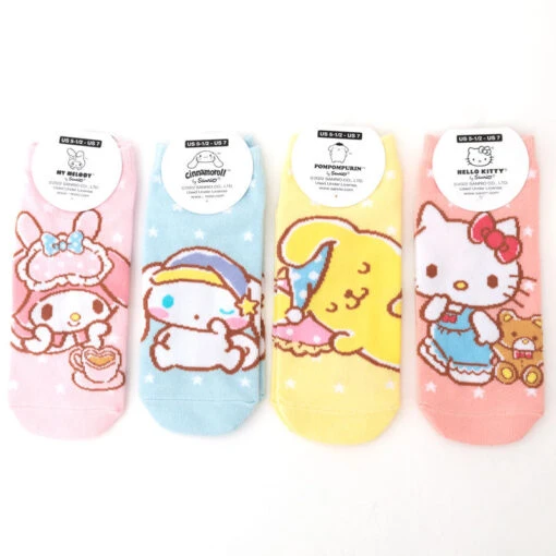 Sanrio Characters Sleepy Adult Socks