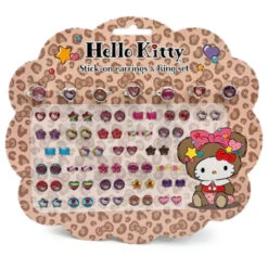 SANRIO Hello Kitty Lovely Bear Stick-On Earring Set