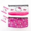 SANRIO Hello Kitty Pink Print Vinyl Pencil Pouch -Sweet Stationery Store vinylpouch