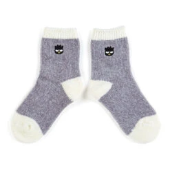 Sanrio Characters Embroidered Chenille Adult Socks -Sweet Stationery Store wool socks bad badtz maru